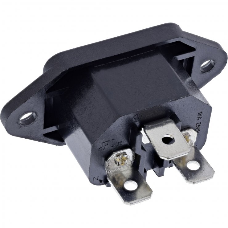 Imagine Conector alimentare C14 montaj panou, InLine S-16701
