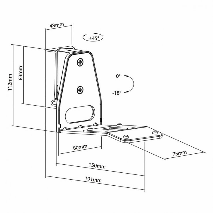 Imagine Suport perete Sonos Era 300 Alb, Nedis SPMT5900WT