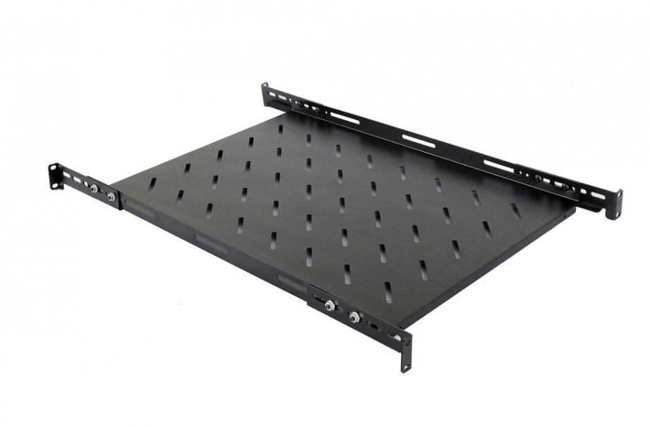 Imagine Raft fix 1U pentru rack 19" adancime 500mm, Spacer SPSF-1U500E-BK-03