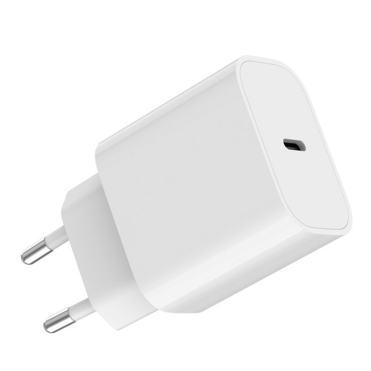 Imagine Incarcator priza fast charger 1 x USB-C 20W Alb, Gembird TA-UC-PD20-01-W