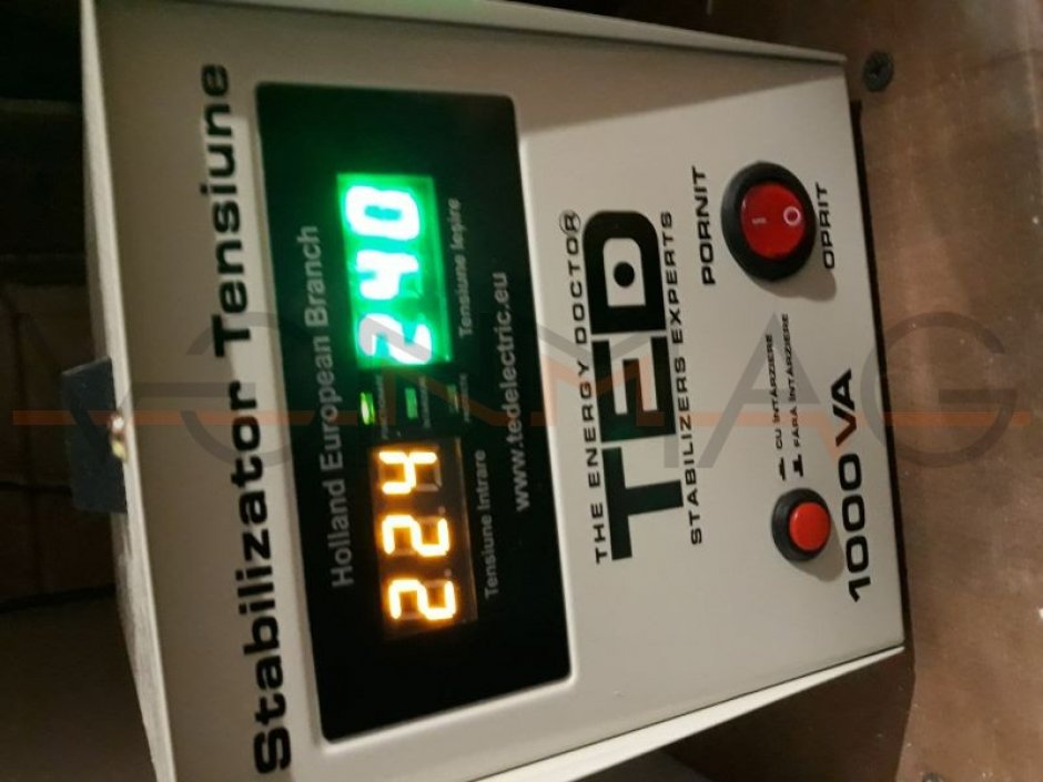 Imagine Stabilizator retea maxim 1000VA-AVR LCD, TED000040