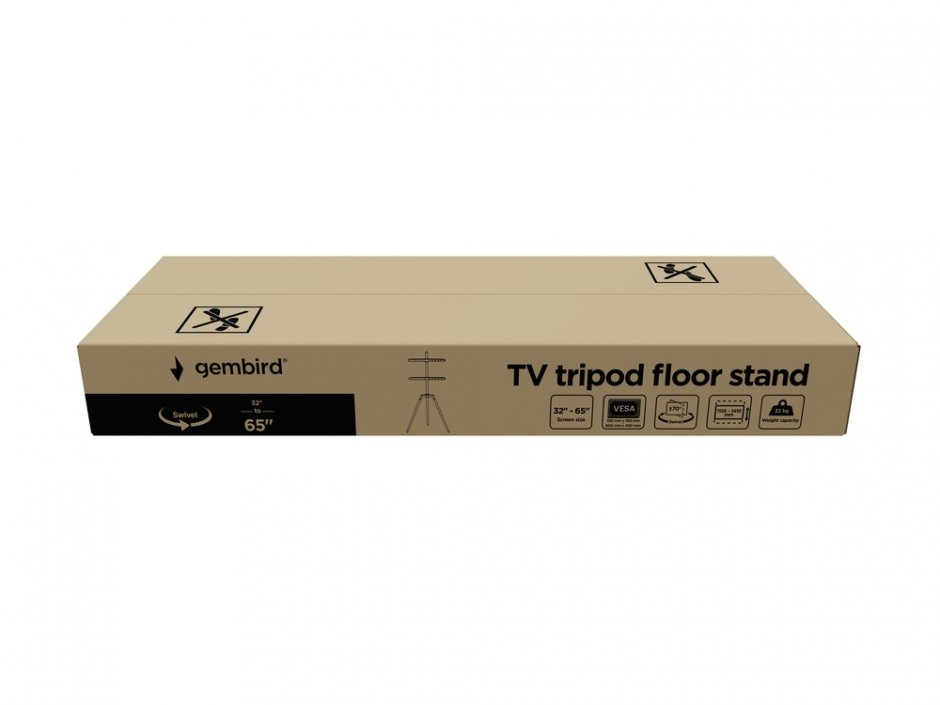 Imagine Suport podea/tripod pentru TV 32" - 65", Gembird TVS-65S-01