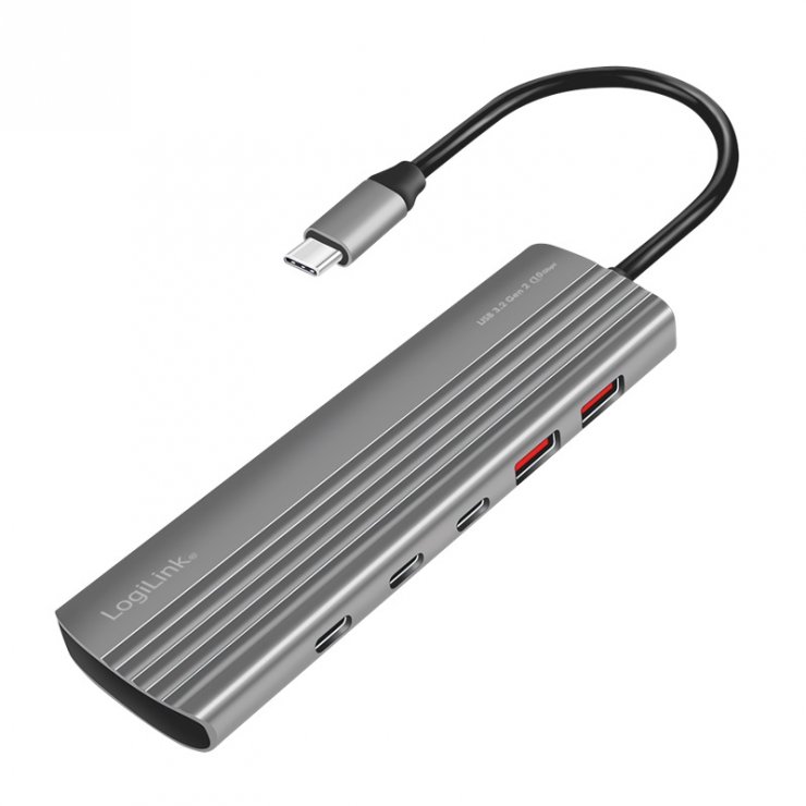 Imagine HUB 3.2 Gen2 type C la 2 x USB-A + 8 x USB-C  PD 100W, Logilink UA0415