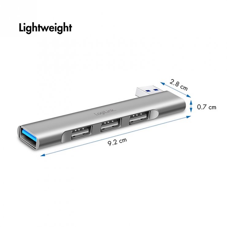 Imagine HUB USB 3.0-A la 3 x USB-A 2.0 + 1 x USB-A 3.0, Logilink UA0436