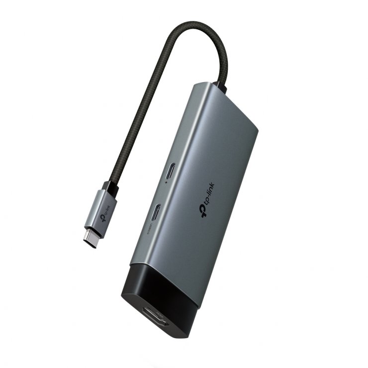 Imagine Docking station USB type C la HDMI 4K60Hz/2 x USB-A / USB type C + PD 100W, TP-LINK UH5020C