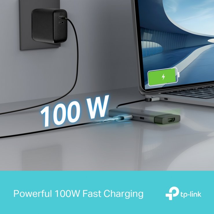 Imagine Docking station USB type C la HDMI 4K60Hz/2 x USB-A / USB type C + PD 100W, TP-LINK UH5020C