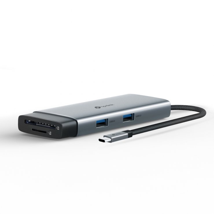 Imagine Docking station USB type C la HDMI 4K60Hz/USB type C/ 2 x USB-A + PD 100W, TP-LINK UH7020C