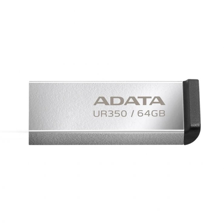 Imagine Memorie USB 3.2 64GB metalic, A-DATA UR350-64G-RSR/BK