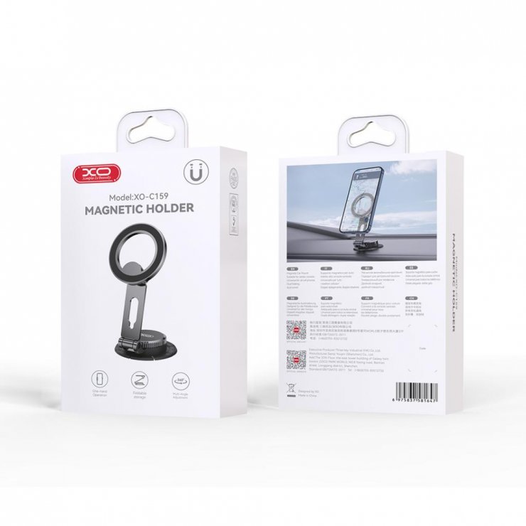 Imagine Suport pentru smartphone cu magnet si baza cu adeziv, XO C159