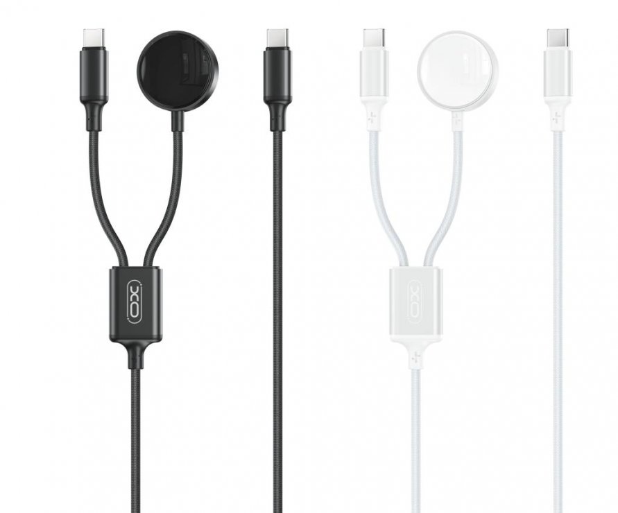 Imagine Cablu incarcare USB type C la USB type C + pad Apple Watch, XO CX030