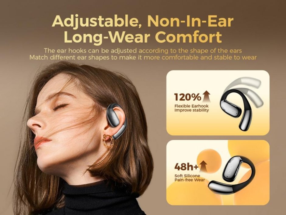 Imagine Casti wireless HF TWS Smart Ai translation Negru, XO G36