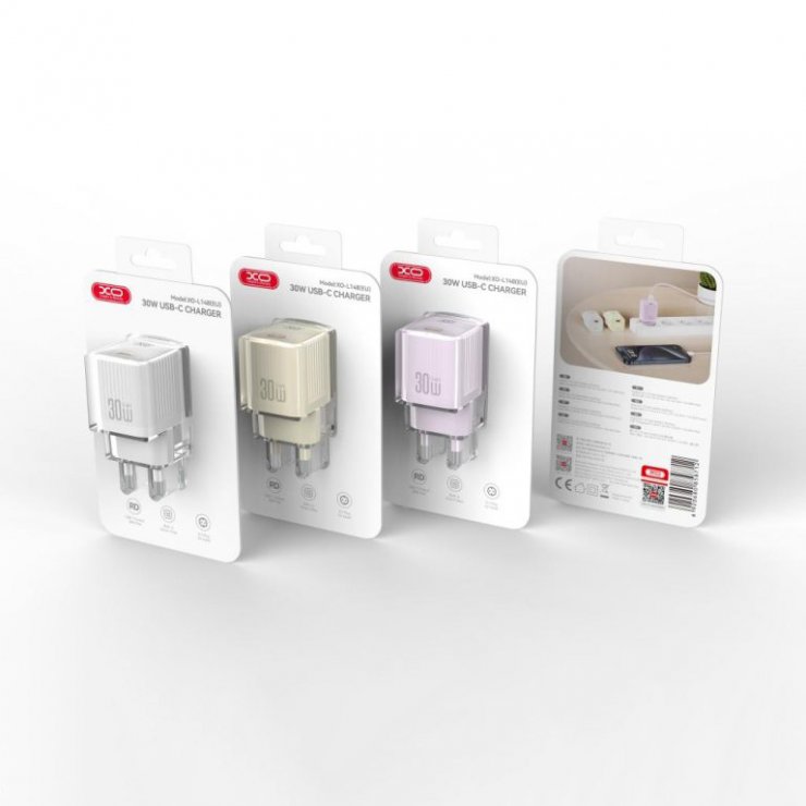 Imagine Incarcator priza USB-C 30W Bej, XO L148