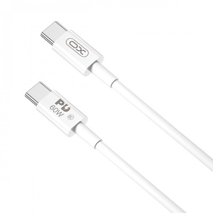 Imagine Cablu USB 2.0 type C la USB type C 60W 1m Alb, XO NB-Q190A