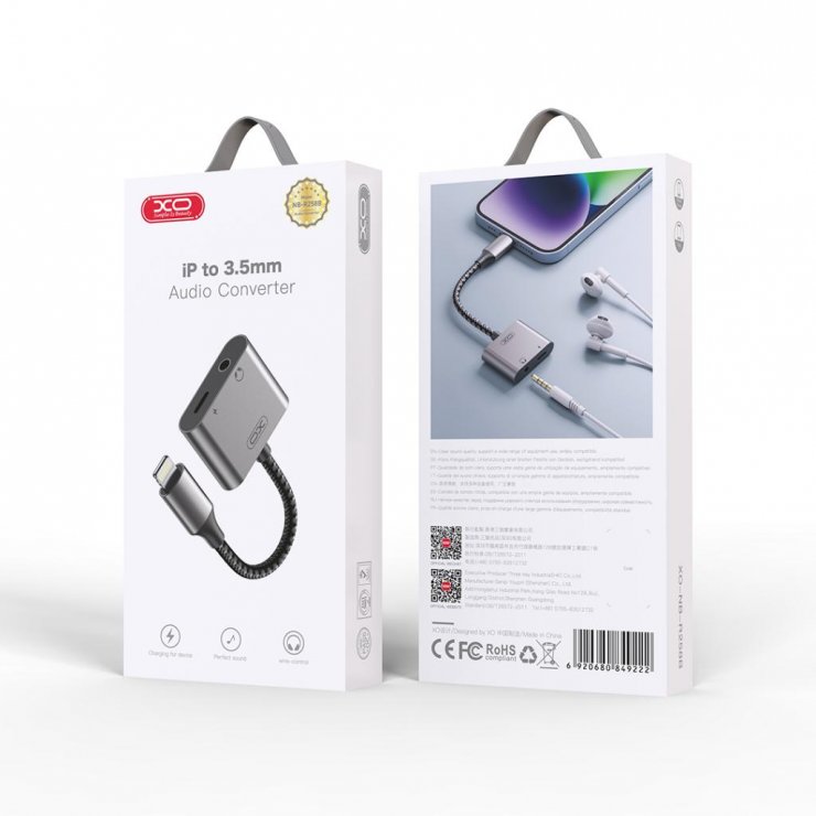 Imagine Adaptor Lightning la jack stereo 3.5mm + Lightning T-M, XO NB-R258B
