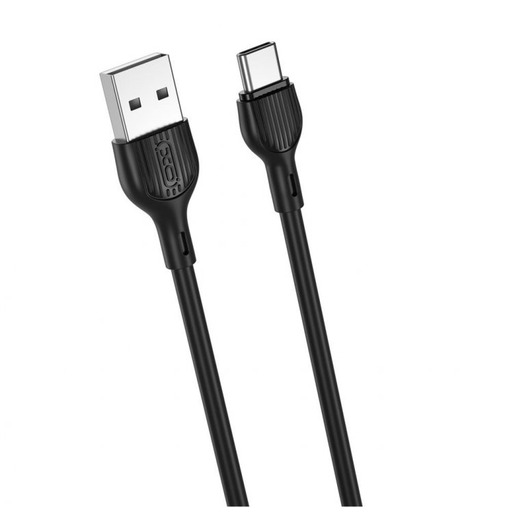 Imagine Cablu USB-A la USB type C 2A 1m Negru, XO NB200