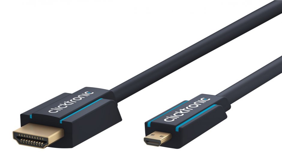 Imagine Cablu HDMI la micro HDMI-D 4K60Hz T-T 2m, Clicktronic CLICK70328