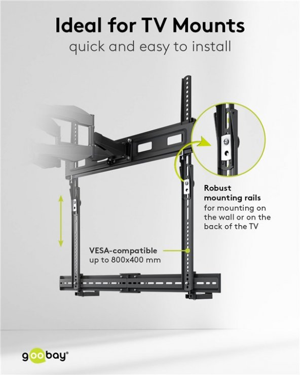 Imagine Suport universal soundbar montare TV, Goobay G70828