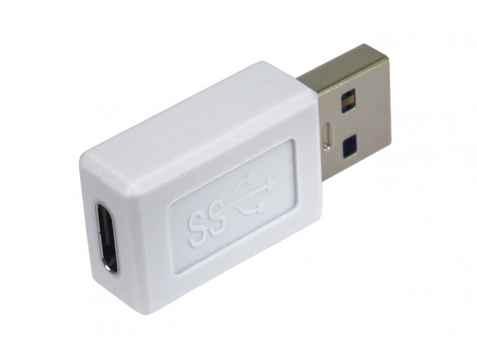 Imagine Adaptor USB 3.1 type C la USB-A M-T Alb, kur31-30
