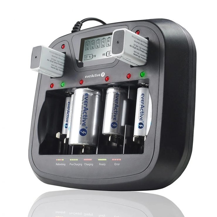 Imagine Incarcator universal pentru 6 acumulatori AA/AAA/C/D/9V, NC900U
