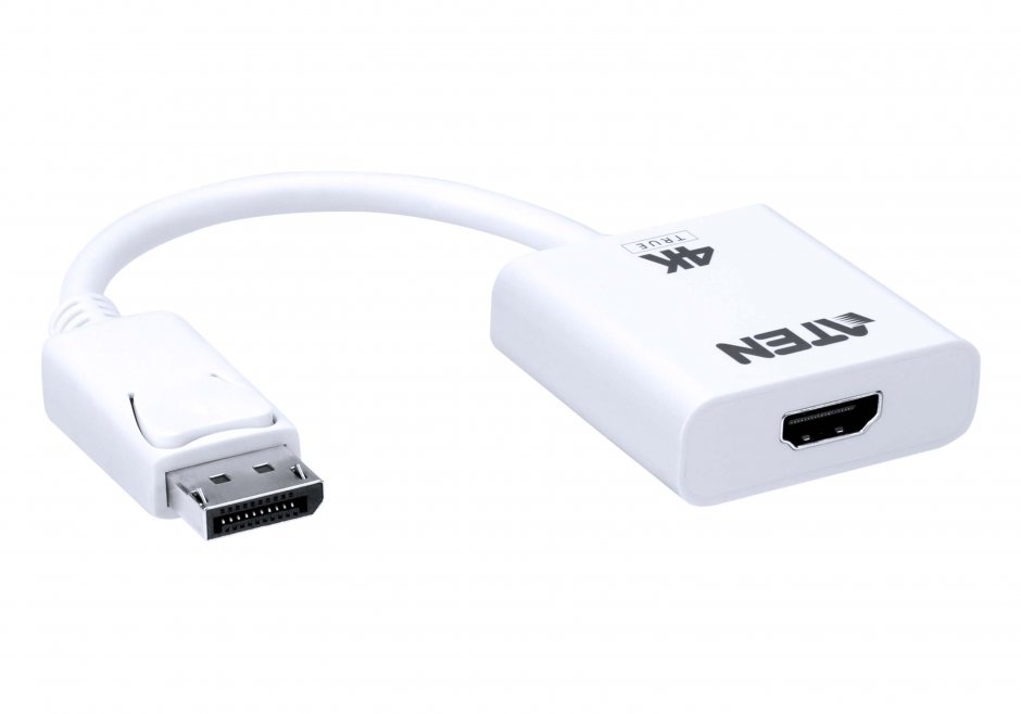 Imagine Adaptor DisplayPort la HDMI True 4K60Hz T-M Alb, ATEN VC986B