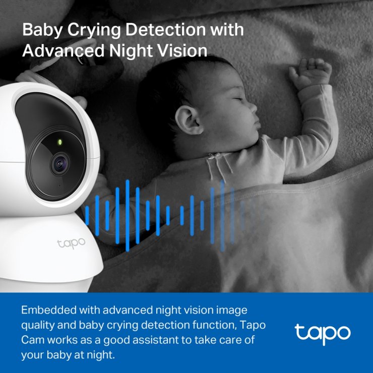 Imagine Camera Home Security Wi-Fi Pan/Tilt, TP-LINK Tapo C200C
