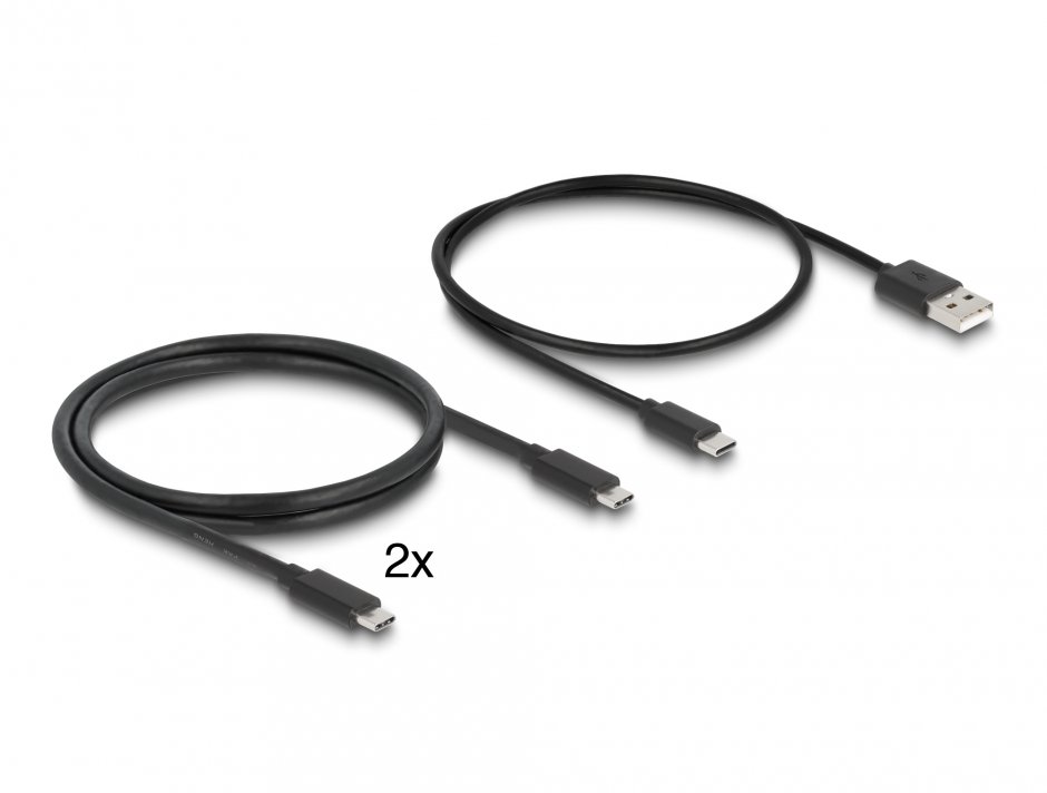 Imagine Switch KVM USB type C la DisplayPort 8K30Hz/4K144Hz cu USB 2.0, Delock 11487