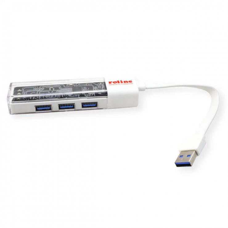 Imagine HUB USB 3.2 Gen1 A+C la 4 x USB-A Alb, Roline 14.02.5062