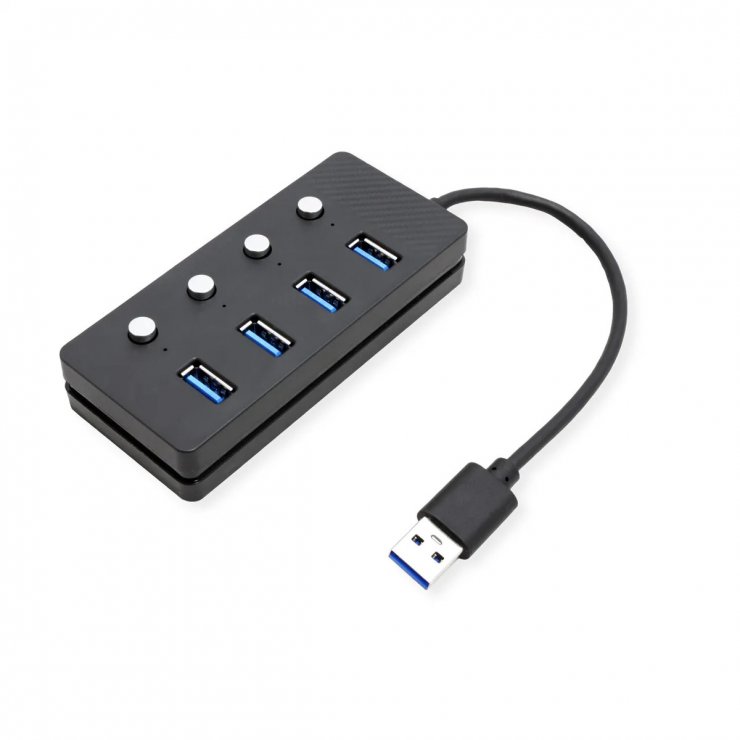 Imagine HUB USB 3.2-A la 4 x USB-A cu switch ON/OFF, Value 14.99.5048
