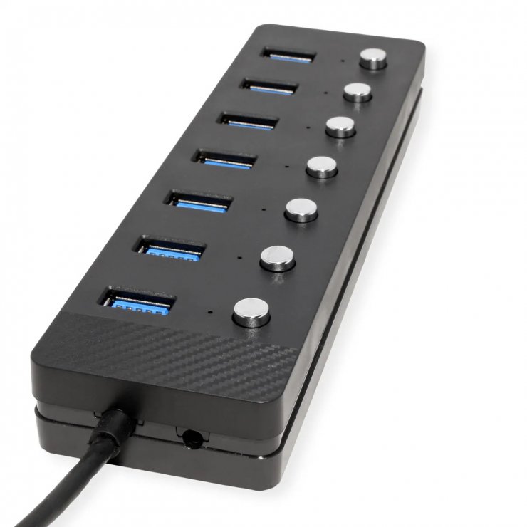 Imagine HUB USB 3.2-A la 7 x USB-A cu switch ON/OFF, Value 14.99.5049-5
