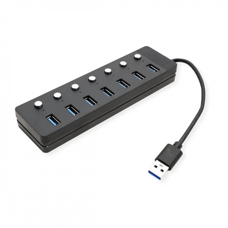 Imagine HUB USB 3.2-A la 7 x USB-A cu switch ON/OFF, Value 14.99.5049-5