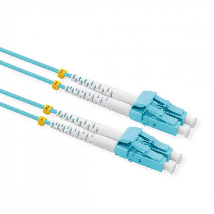 Imagine Cablu fibra optica LC-LC OM3 Low-Loss-Connector 10m Turcoaz, Value 21.99.8825