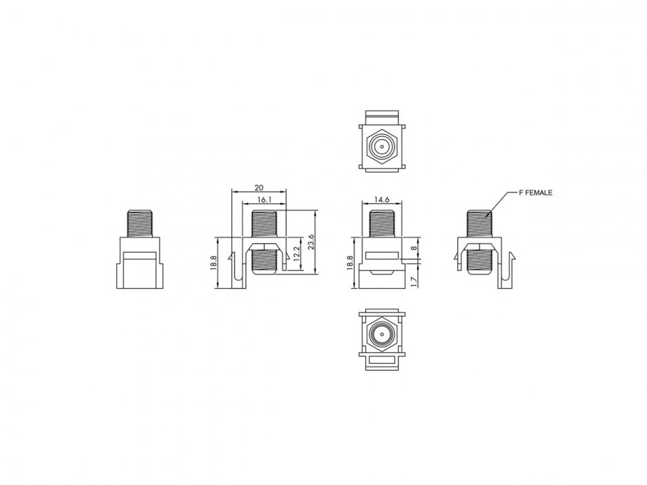 Imagine Keystone F-F plastic, Value 25.99.8214
