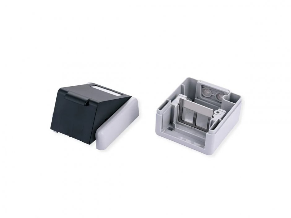 Imagine Carcasa exterior pentru keystone 2 porturi Gri, Value 25.99.8493