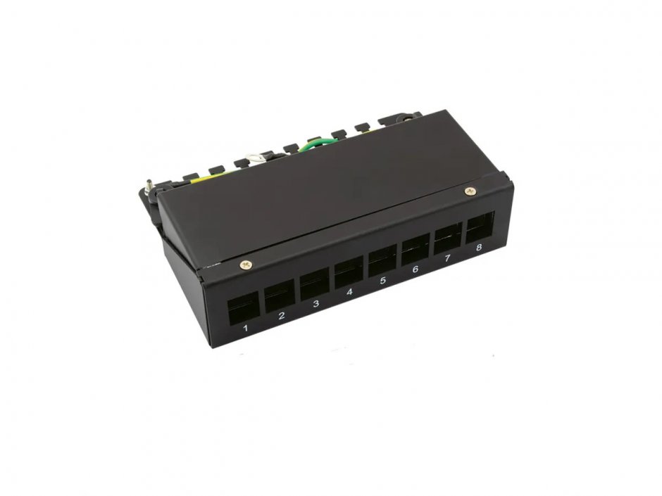 Imagine Carcasa pentru keystone 8 porturi Negru, Value 26.99.0331
