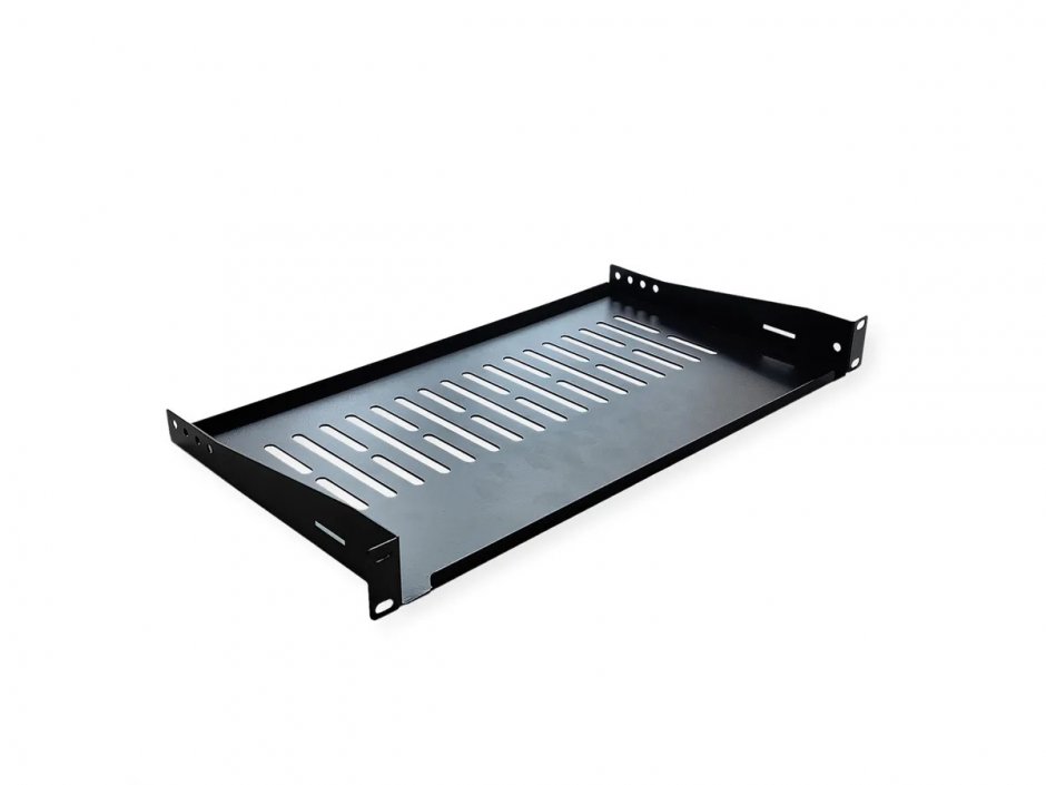 Imagine Sertar fix 440x250mm, max. 10kg 1U pentru cabinet 19" Negru, Value 26.99.0428