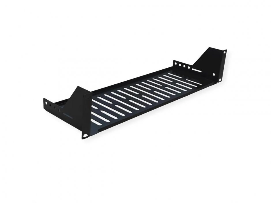 Imagine Sertar fix 440x150mm, max. 15kg 2U pentru cabinet 19" Negru, Value 26.99.0431