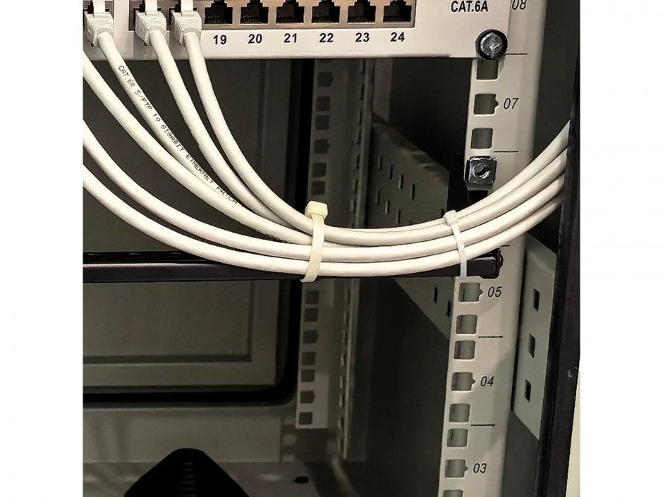 Imagine Organizator cabluri cabluri 19" 1U montabil in rack (orizontala) cu adancime reglabila Negru, Value 26.99.0435