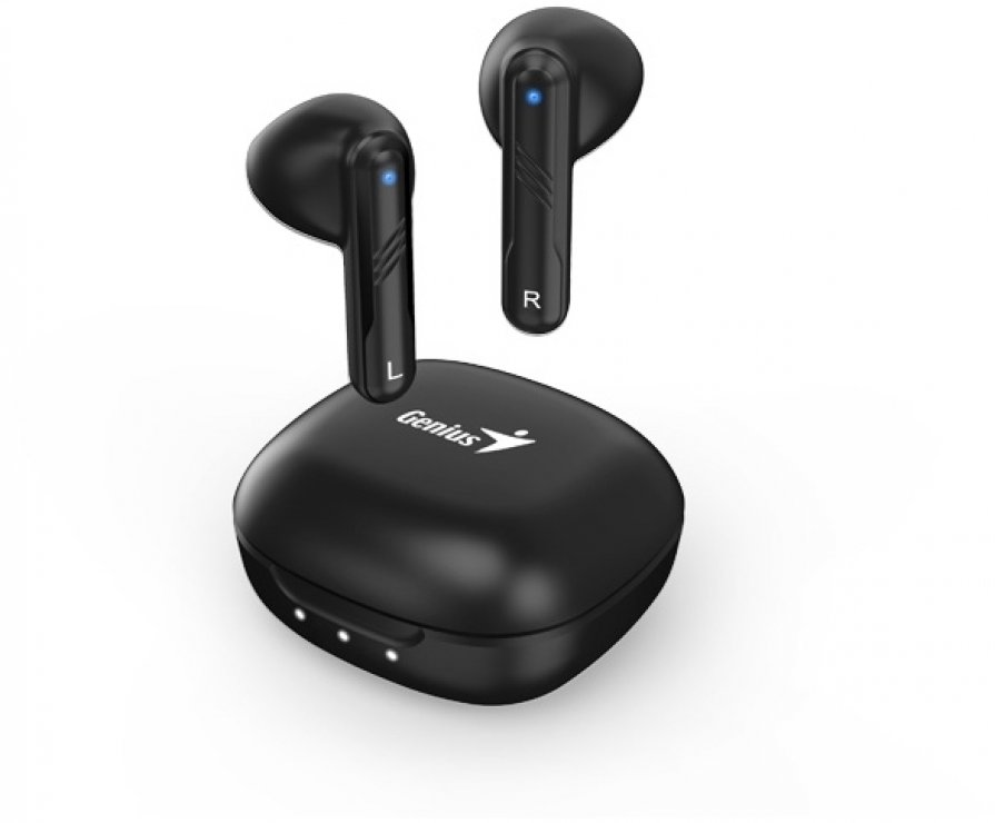 Imagine Casti intraauriculare TWS Bluetooth 5.3 Negru, Genius HS-M905BT