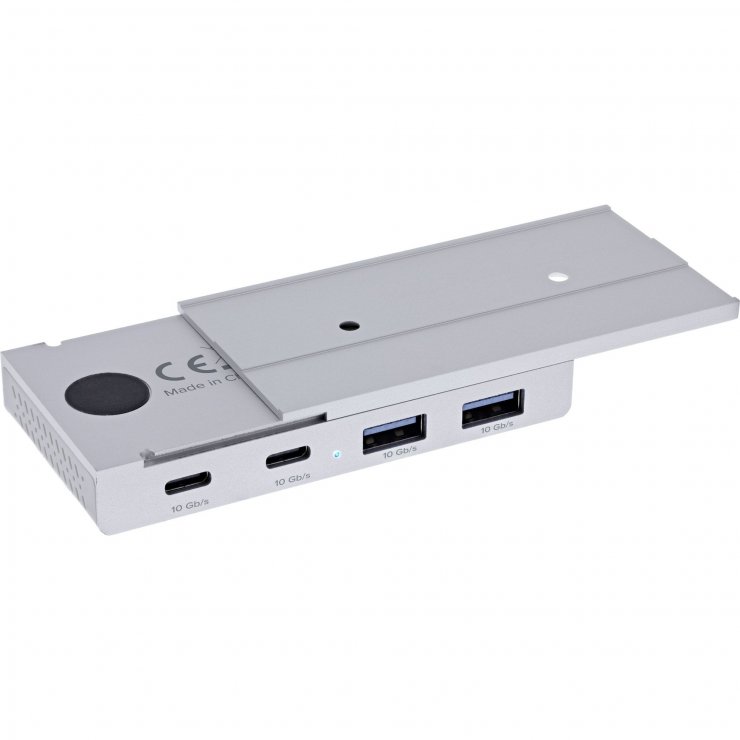 Imagine HUB magnetic USB type C 10Gb/s la 2 x USB-C + 2 x USB-A Aluminiu, InLine IL35395M
