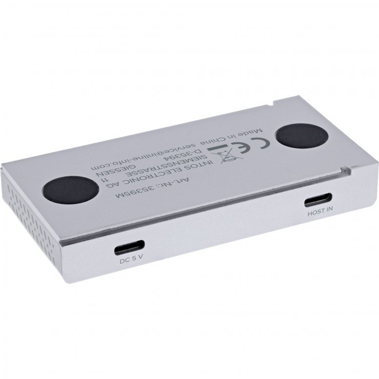 Imagine HUB magnetic USB type C 10Gb/s la 2 x USB-C + 2 x USB-A Aluminiu, InLine IL35395M