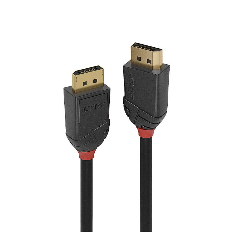 Imagine Cablu DisplayPort 16K60Hz v2.1 Black Line T-T 5m, Lindy L36519