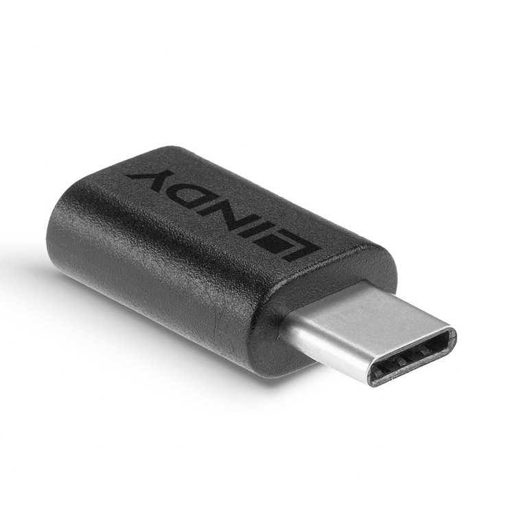 Imagine Adaptor micro USB-B 2.0 la USB type C M-T, Lindy L41896*
