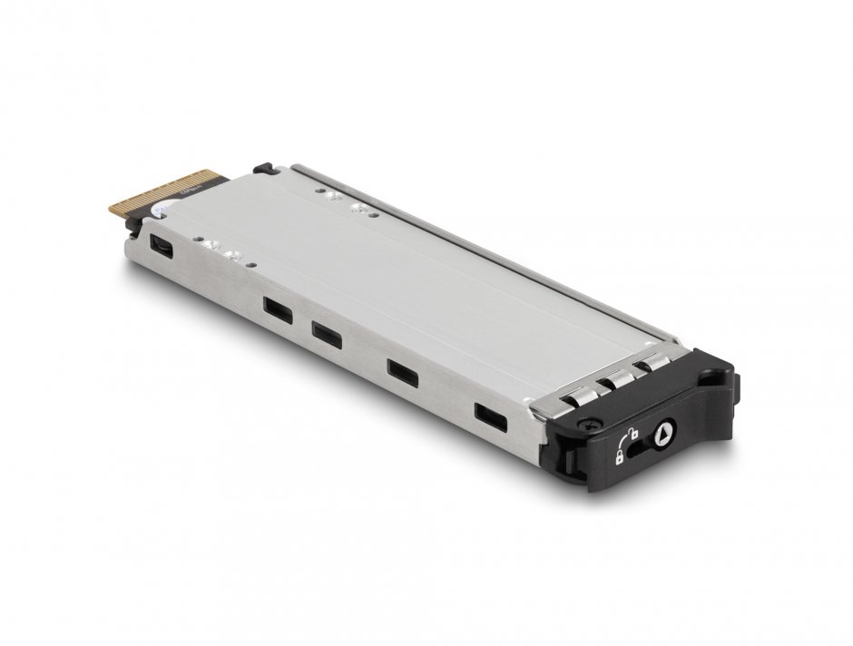 Imagine Mobile Rack pentru 2 x M.2 NMVe SSD cu SFF-8654 pentru bay 12.7mm Slim ODD, Delock 47138