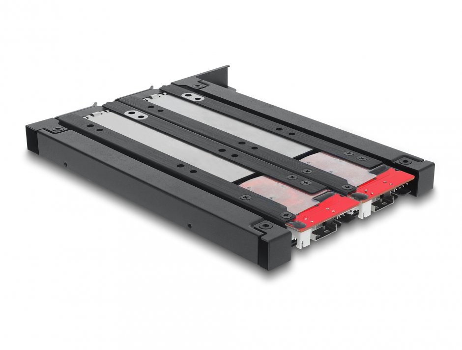 Imagine Mobile Rack pentru 2 x M.2 NMVe SSD cu SFF-8654 pentru bay 12.7mm Slim ODD, Delock 47138