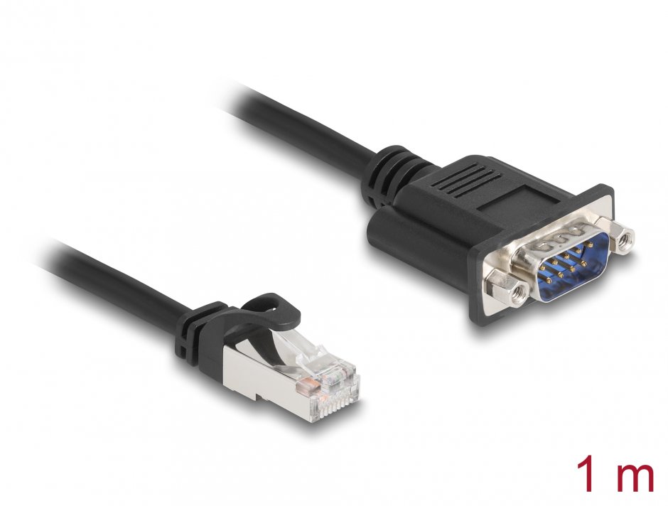 Imagine Cablu CAN Bus RJ45 la D-Sub 9 pini Cat.5e STP T-T 1m, Delock 64351