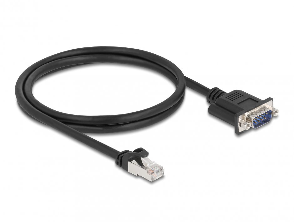 Imagine Cablu CAN Bus RJ45 la D-Sub 9 pini Cat.5e STP T-T 1m, Delock 64351