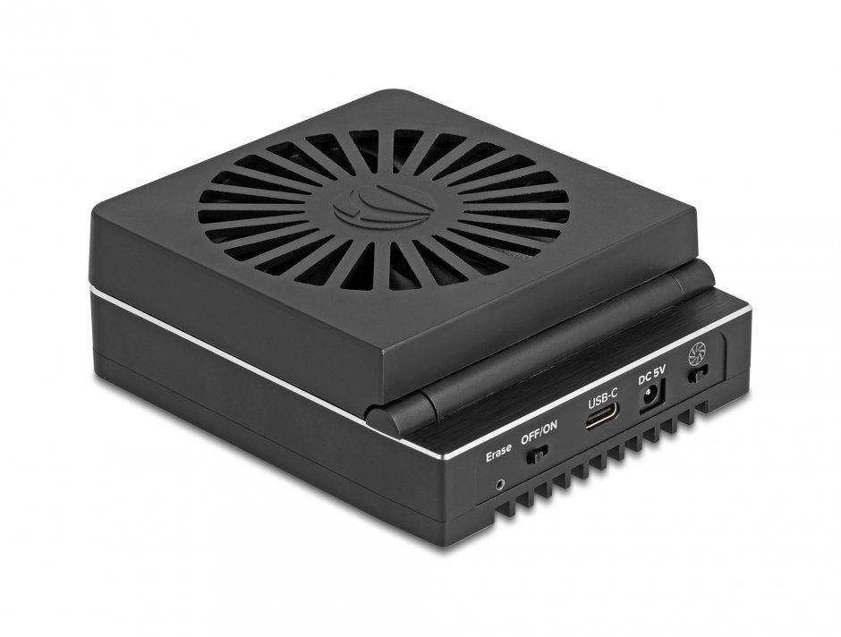 Imagine Docking station USB 20 Gbps pentru 4 x M.2 NVMe PCIe SSD cu functie Clona/Erase, Delock 64352