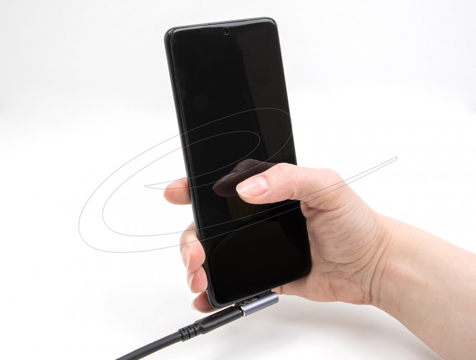 Imagine Adaptor USB 4 type C 8K60Hz/240W unghi 90 grade stanga/dreapta T-M, Delock 60288