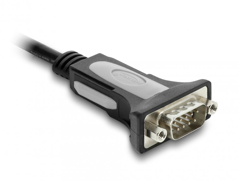 Imagine Cablu USB-A la Serial RS-232 D-Sub 9 pini 3m, Delock 66922
