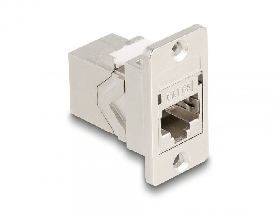 Imagine Modul montare panou RJ45 Cat.6A M-M Metalic, Delock 67163